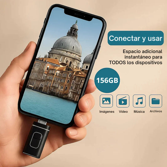 Flash Drive Inteligente – 250K Fotos & 500h de Video HD